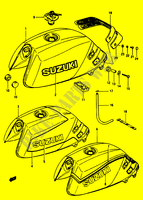 RESERVOIR D'ESSENCE (GSX1100EE/EF/EG) pour Suzuki GS 1150 1986