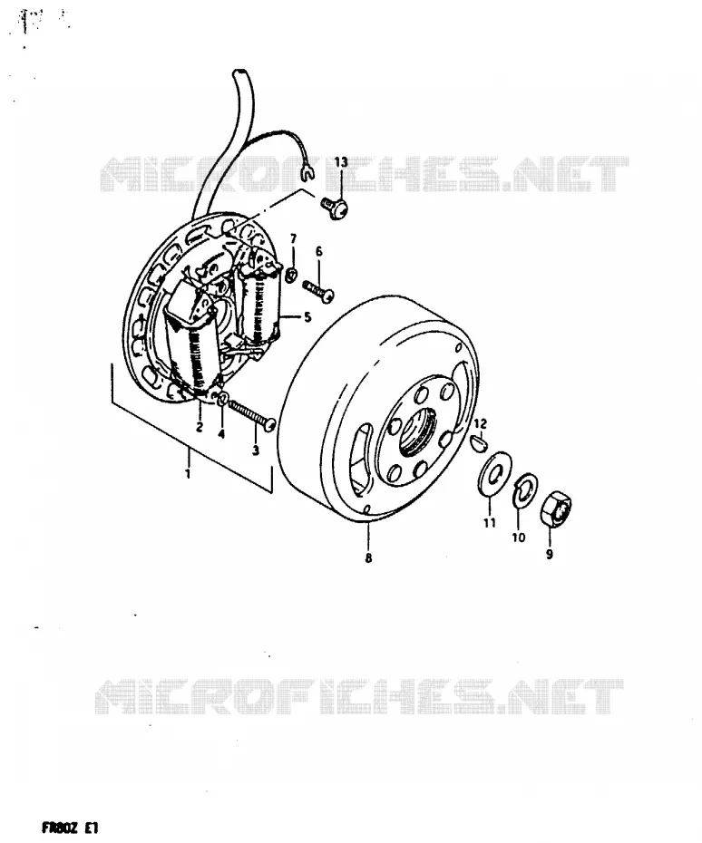 ALLUMAGE ROTOR - STATOR (E2) Suzuki SCOOTER 80 FR 1982  FR80Z