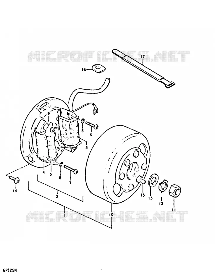 ALLUMAGE ROTOR - STATOR Suzuki MOTO 125 GP 1978  GP125UC(C/N)