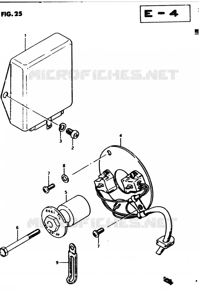 ALTERNATEUR Suzuki MOTO 450 GS 1982  GS4502(2/Z/D)