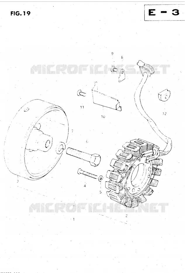 ALTERNATEUR Suzuki MOTO 500 GS-E 1982  GS500EZ(Z/D)