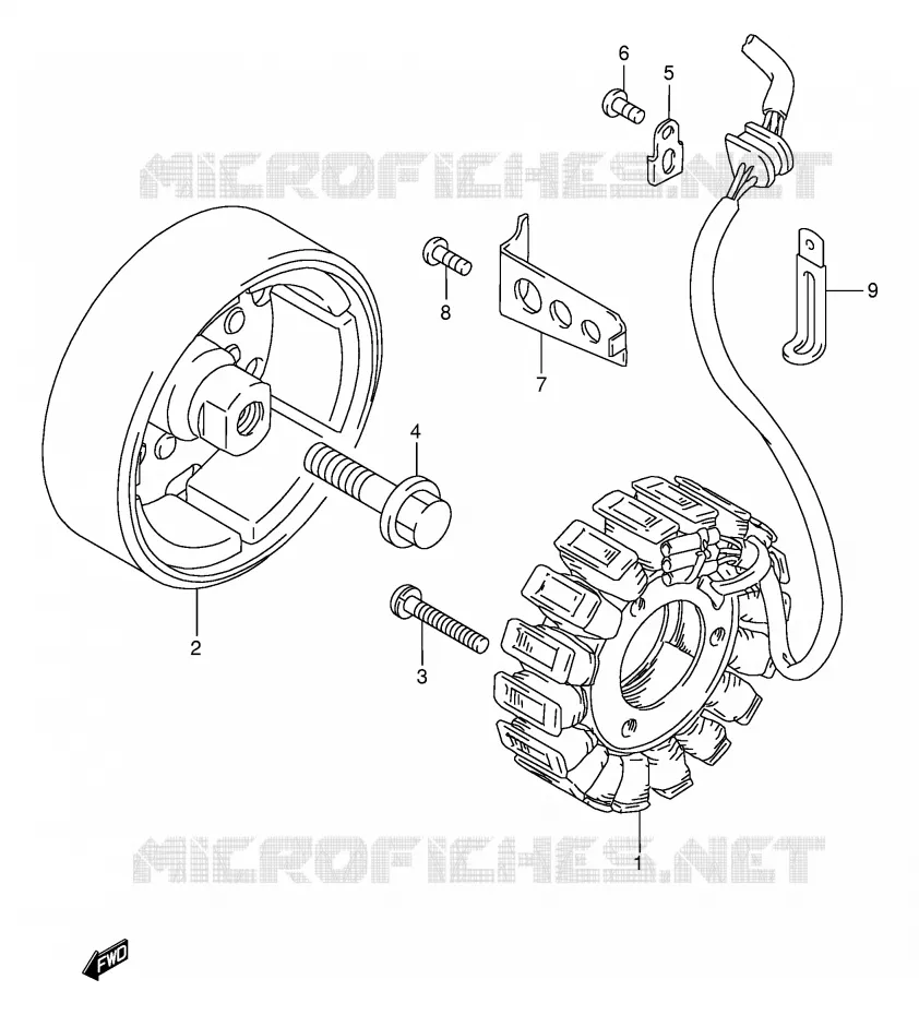 ALTERNATEUR Suzuki MOTO 500 GS-E 2002  GS500K2(E2)