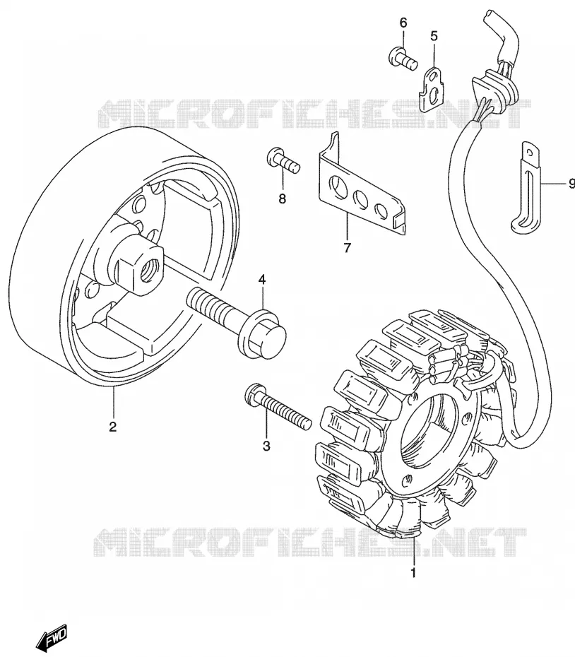 ALTERNATEUR Suzuki MOTO 500 GS-E 2003  GS500K3(P19)