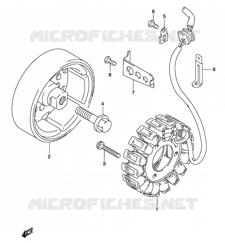 ALTERNATEUR Suzuki MOTO 500 GS-E 2004  GS500K4(P19)