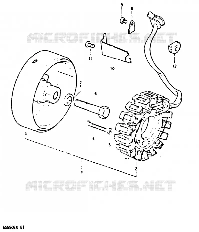 ALTERNATEUR Suzuki MOTO 550 GS 1981  GS550X(X)