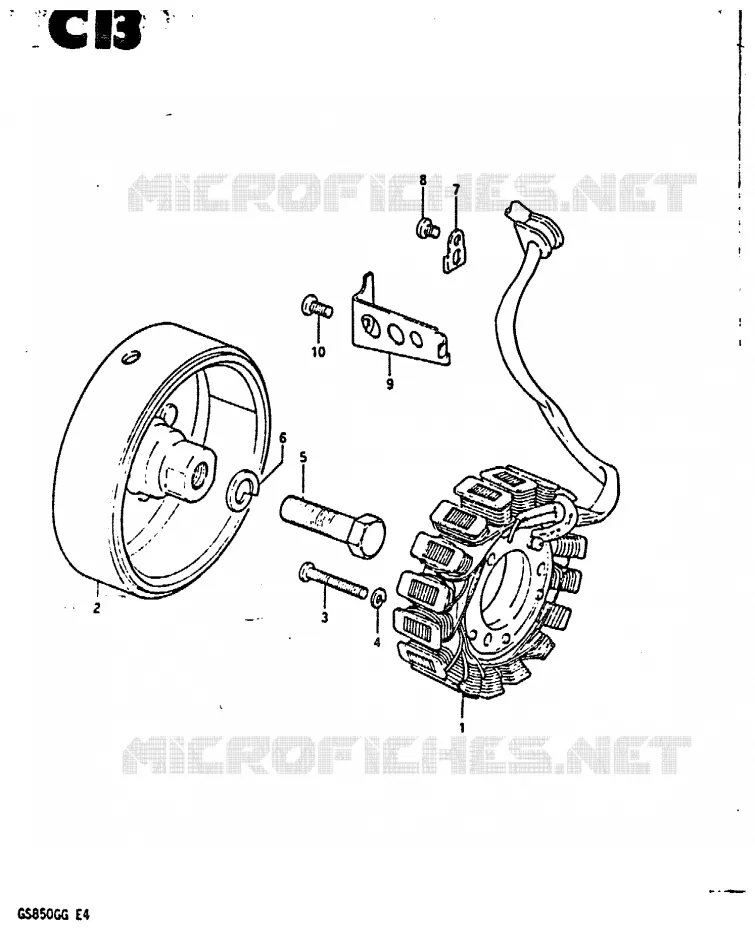 ALTERNATEUR Suzuki MOTO 850 GS 1985  GS850GF(E4)