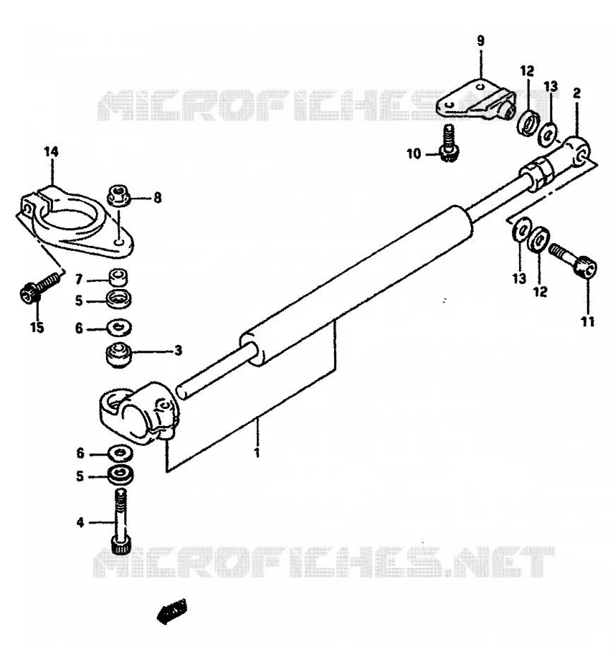 AMORTISSEUR DE DIRECTION (MODELE L) Suzuki MOTO 750 GSX-R 1990  GSX-R750L(J/K/L)