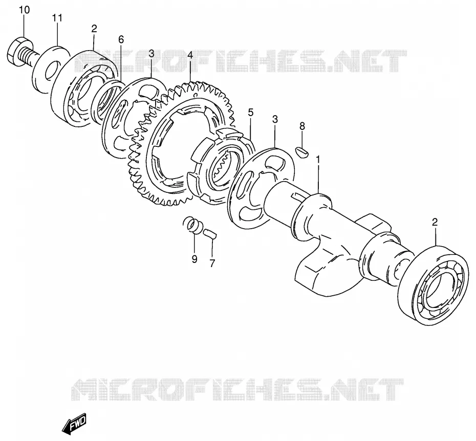 BALANCIER Suzuki MOTO 250 GN 1993  GN250P(E2)