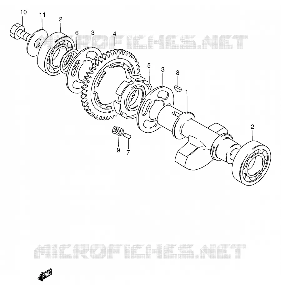 BALANCIER Suzuki MOTO 250 GN 2000  GN250Y(E2)