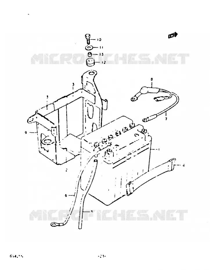 BATTERIE Suzuki MOTO 425 GS 1992  GS425EN(N)