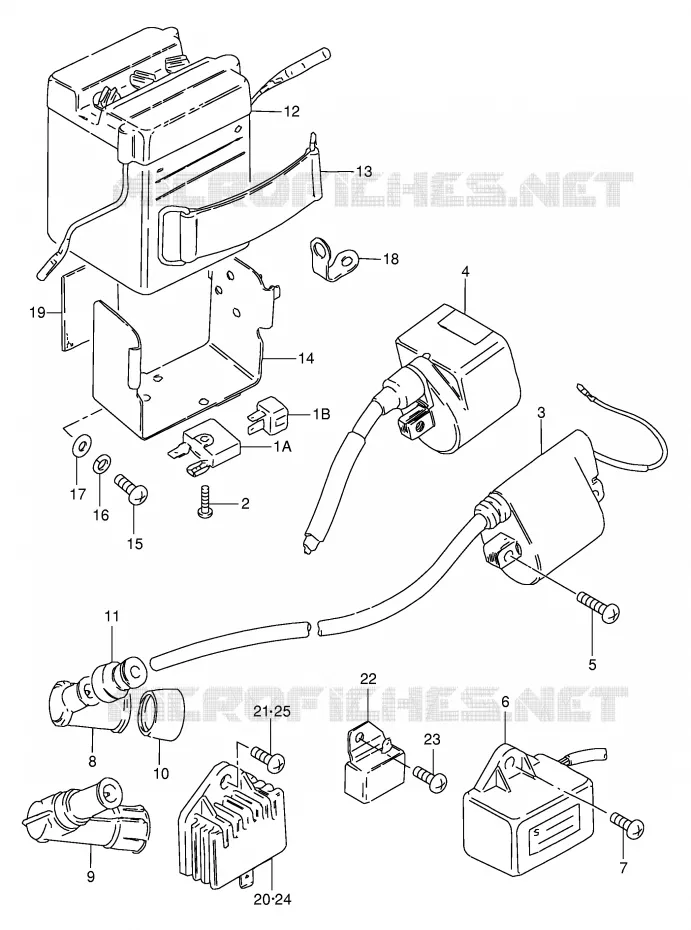 BATTERIE Suzuki SCOOTER 50 FZ 1990  FZ50L(E1)