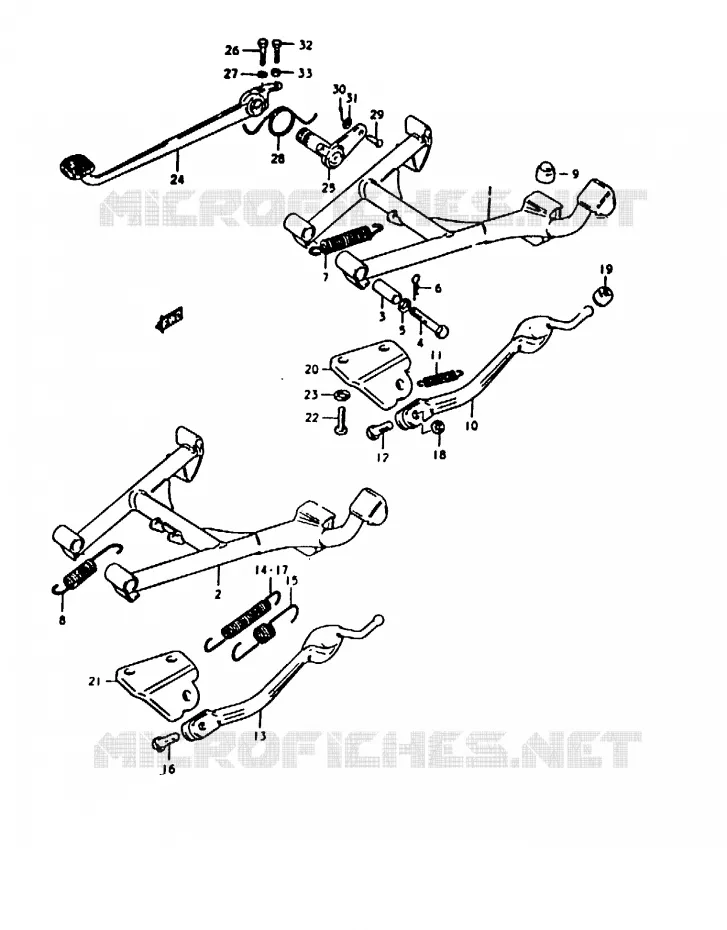 BEQUILLE Suzuki MOTO 1000 GS 1980  GS1000HT(T)