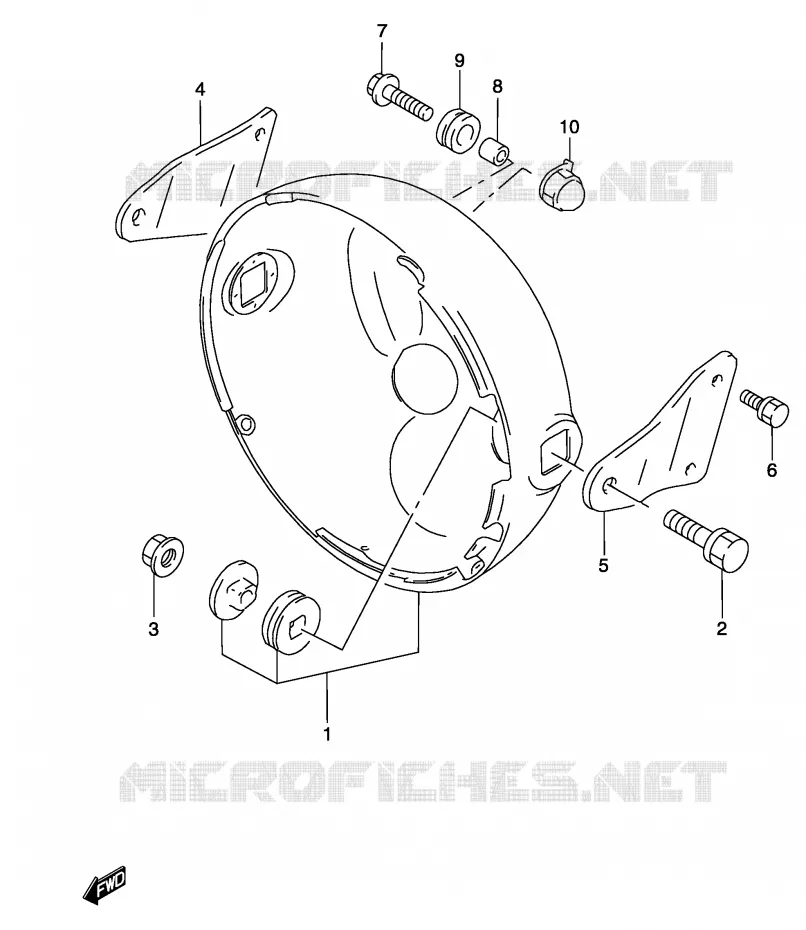 BOL DE PHARE (WITHOUT COWLING) Suzuki MOTO 500 GS-F 2004  GS500FUK4(P19)