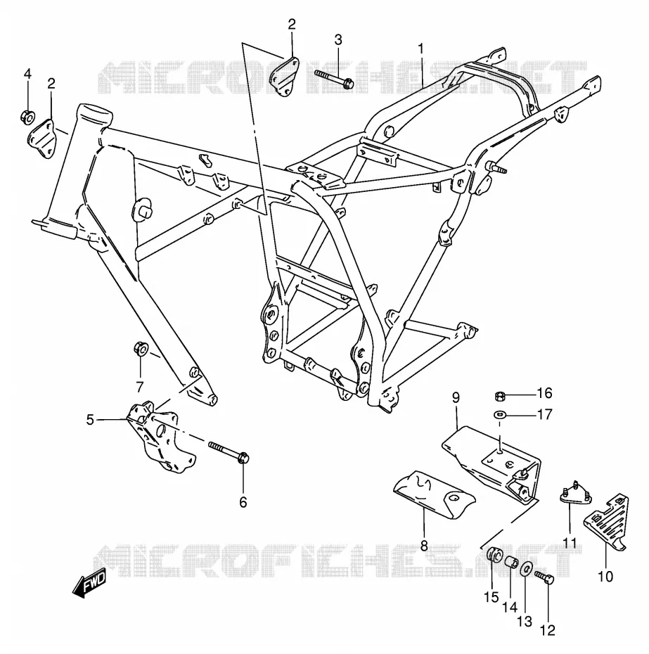 CADRE Suzuki MOTO 125 GN 1982  GN125EZ(E1)