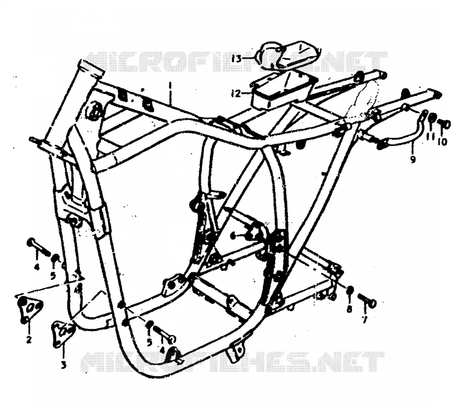 CADRE Suzuki MOTO 400 GS 1978  GS400EC(C/N)