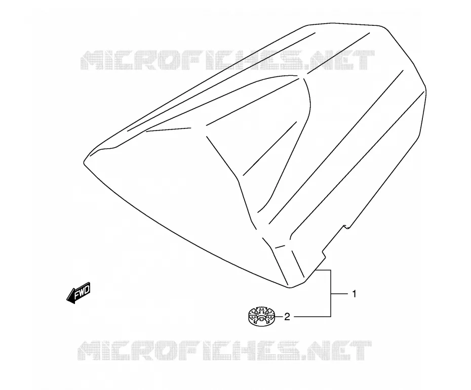 CAPOT DE SELLE (GSX-R600K4/U2K4/U3K4) Suzuki MOTO 600 GSX-R 2004  GSX-R600U2K4(E2)