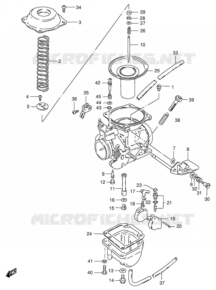 CARBURATEUR (MODELE R P37) Suzuki MOTO 125 GS 1982  GS125Z(E1)