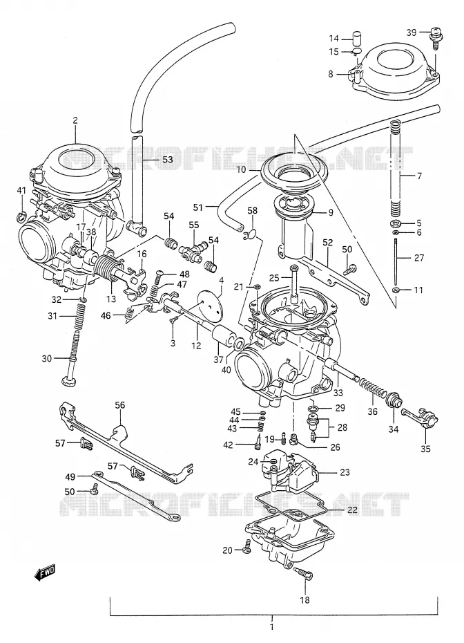 CARBURATEUR Suzuki MOTO 500 GS-E 1990  GS500EUL(E28)
