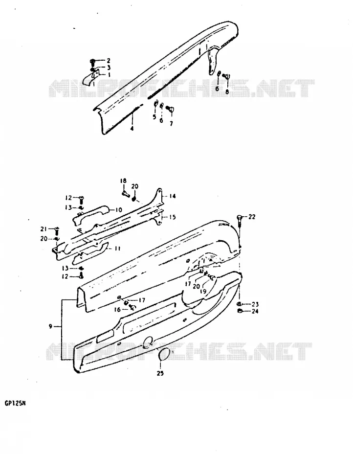 CARTER DE CHAINE Suzuki MOTO 125 GP 1978  GP125C(C/N)