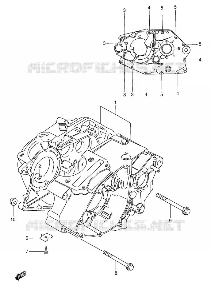CARTER Suzuki MOTO 125 GN 1991  GN125EM(E1)