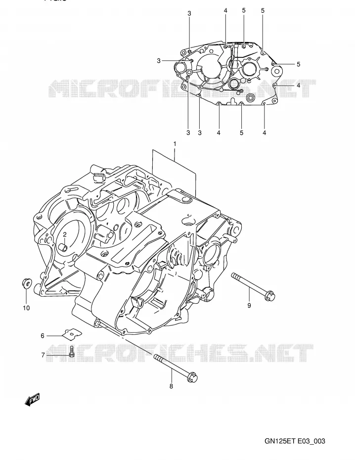 CARTER Suzuki MOTO 125 GN 1996  GN125ET(E3)