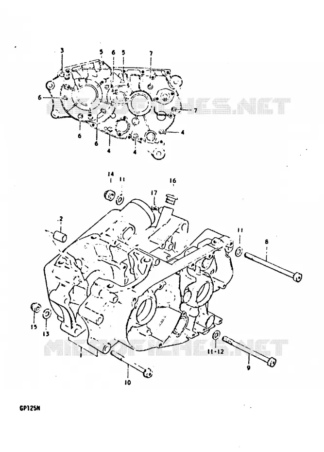 CARTER Suzuki MOTO 125 GP 1992  GP125N(C/N)