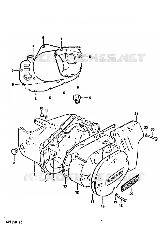 CARTER Suzuki MOTO 125 GP 1999  GP125UX(X/D)