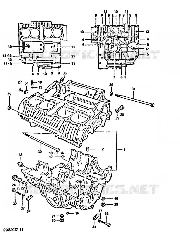 CARTER Suzuki MOTO 650 GS 1982  GS650GTZ(X/Z)