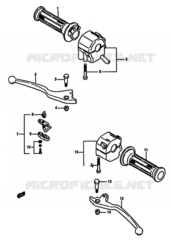 COMMODOS (MODELE H E18) Suzuki MOTO 750 GSX-R 1986  GSX-R750G(F/G/H)