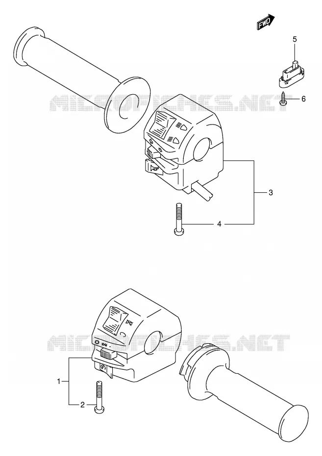COMMODOS (MODELE Y) Suzuki MOTO 250 GN 1998  GN250W(E2)