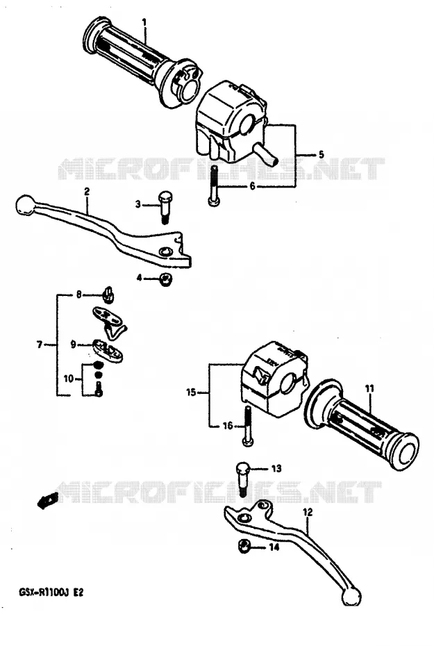 COMMODOS Suzuki MOTO 1100 GSX-R 1987  GSX-R1100H(G/H/J)