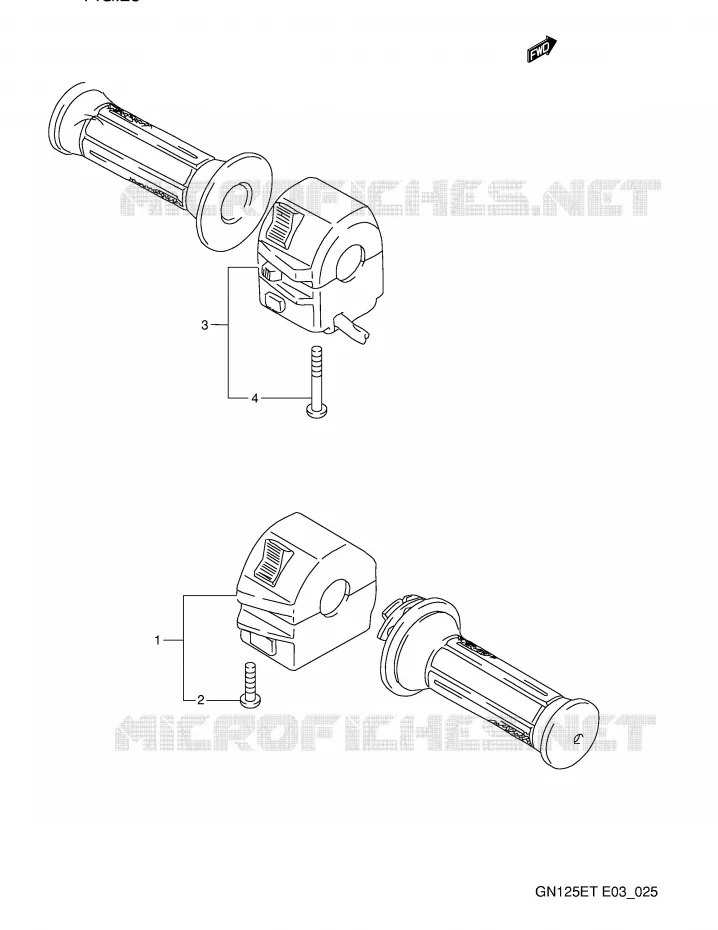 COMMODOS Suzuki MOTO 125 GN 1991  GN125EM(E3)