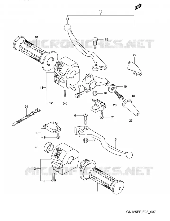 COMMODOS Suzuki MOTO 125 GN 1994  GN125ER(E28)
