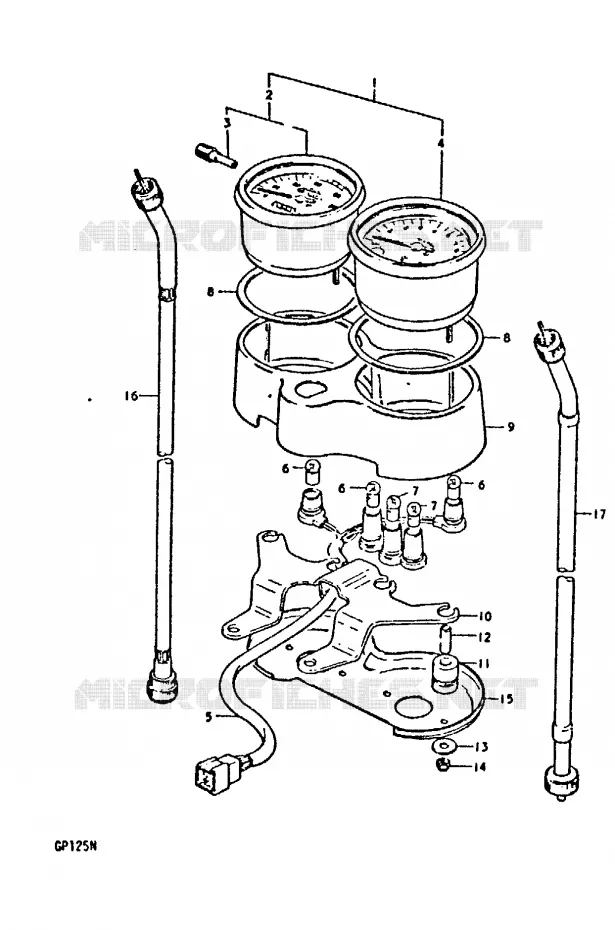 COMPTEUR (E4) Suzuki MOTO 125 GP 1978  GP125UC(C/N)