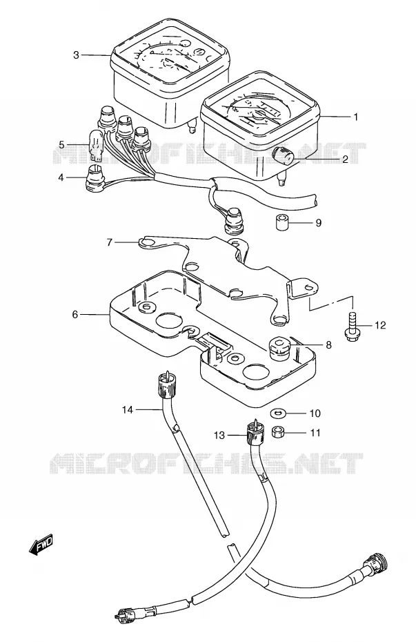 COMPTEUR (GS125UX/UY) Suzuki MOTO 125 GS 2000  GS125ESY(E71)