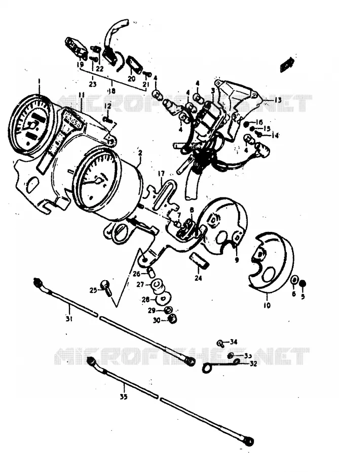 COMPTEUR (GS400N,EN) Suzuki MOTO 400 GS 1978  GS400EC(C/N)