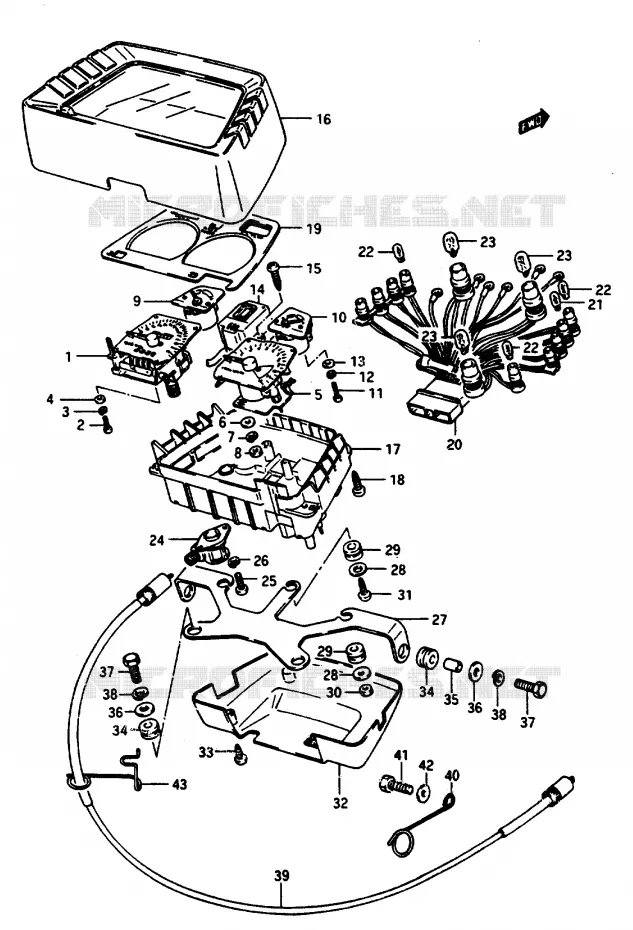 COMPTEUR Suzuki MOTO 1100 GSX-E 1985  GSX1100EFF(E/F/G)