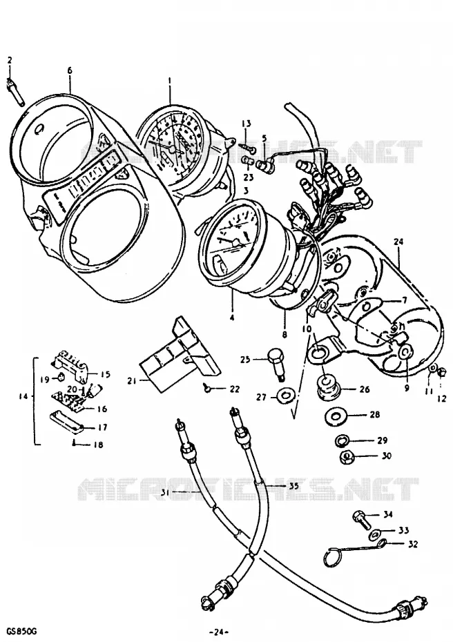 COMPTEUR Suzuki MOTO 850 GS 1986  GS850G