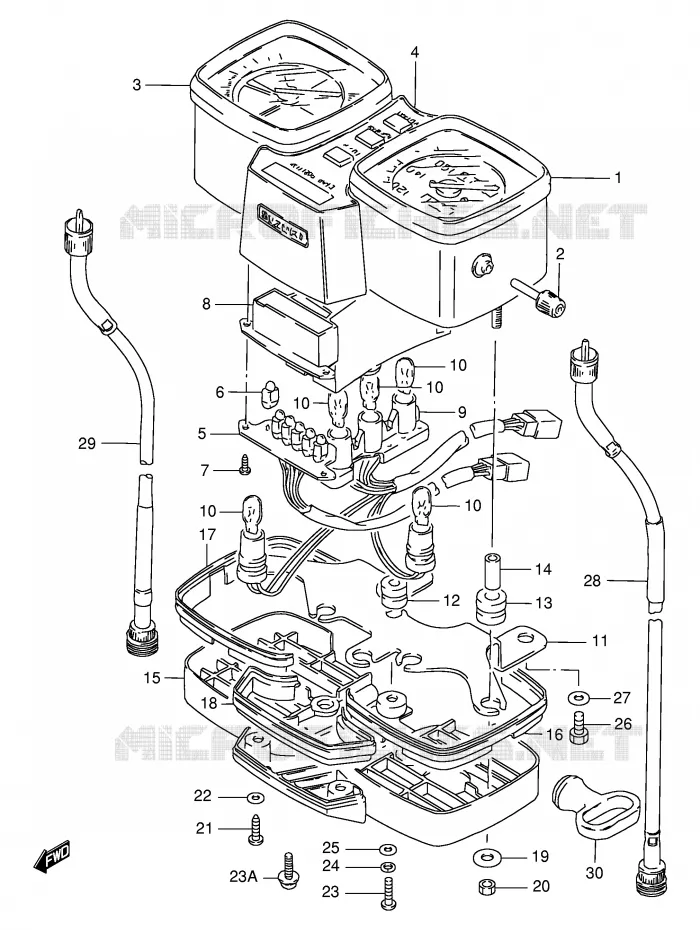 COMPTEUR (VOIR NOTE) Suzuki MOTO 125 GS 1989  GS125ESK(E1)