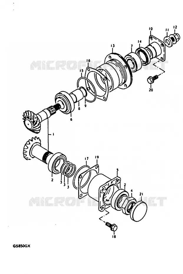 COUPLE CONIQUE Suzuki MOTO 850 GS 1981  GS850GX(T/X)