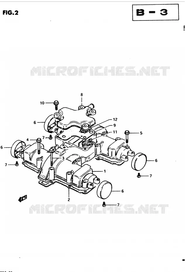 COUVERCLE DE CULASSE (MODELE D) Suzuki MOTO 450 GS 1982  GS450Z(2/Z/D)