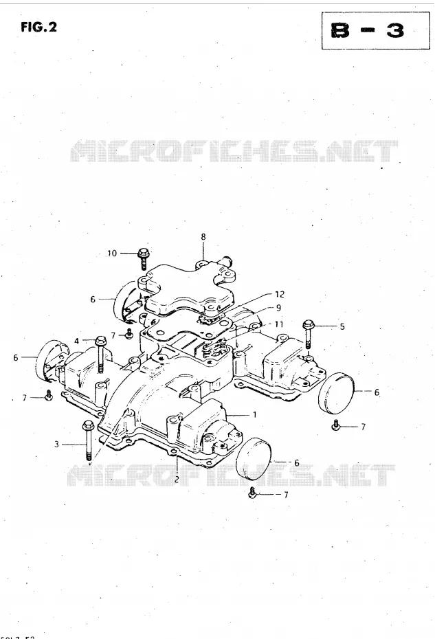 COUVERCLE DE CULASSE (MODELE T, X) Suzuki MOTO 450 GS-L 1999  GS450LX(E2)