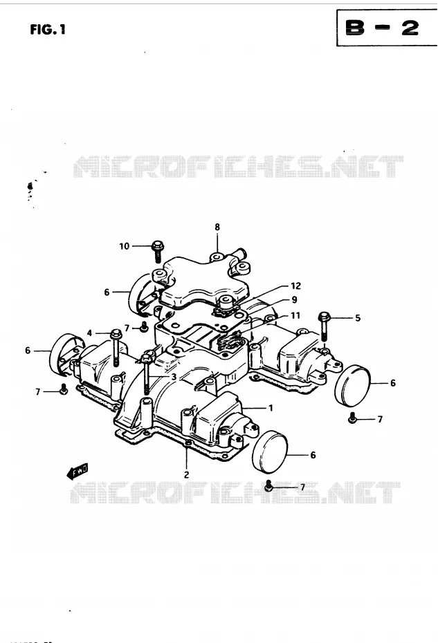 COUVERCLE DE CULASSE (MODELE Z) Suzuki MOTO 450 GS-E 1983  GS450ED2(2/Z/D)