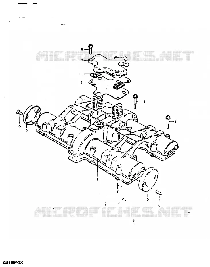 COUVERCLE DE CULASSE Suzuki MOTO 1000 GS 1980  GS1000GT(X/T)