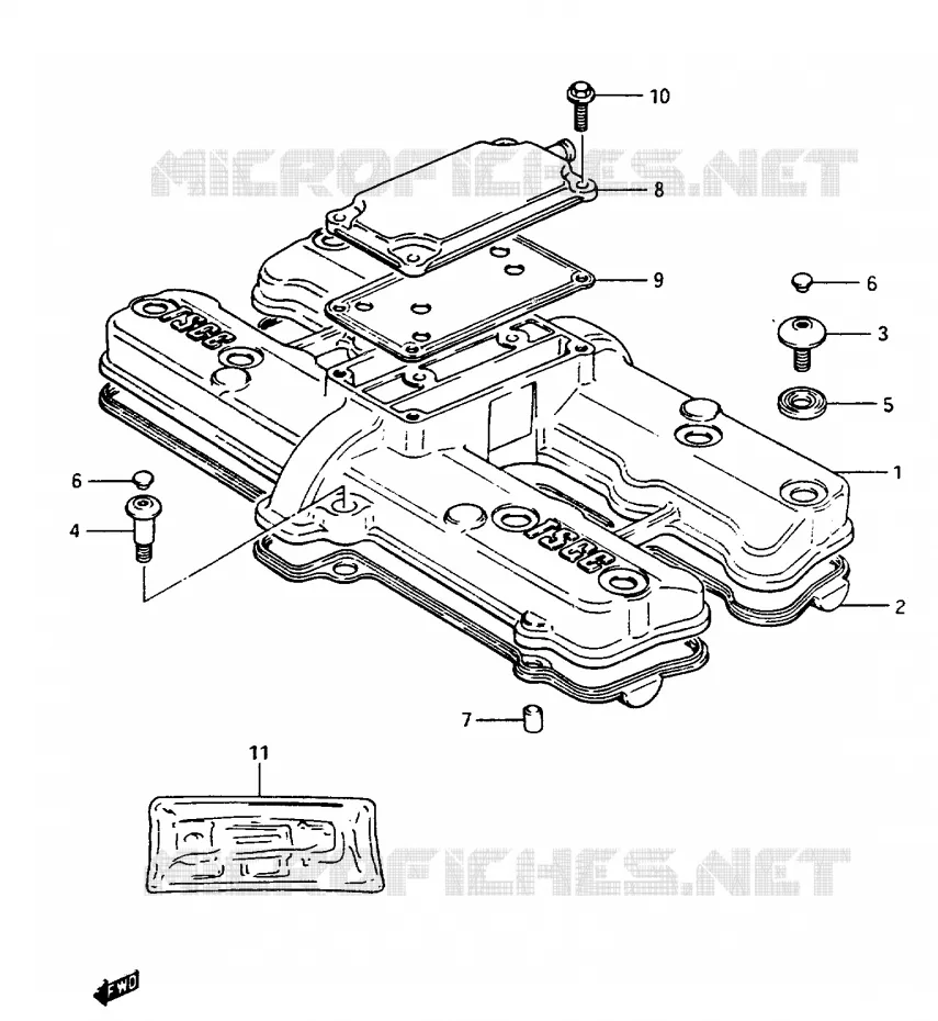 COUVERCLE DE CULASSE Suzuki MOTO 1150 GS 1985  GS1150EFF(E/F/G)