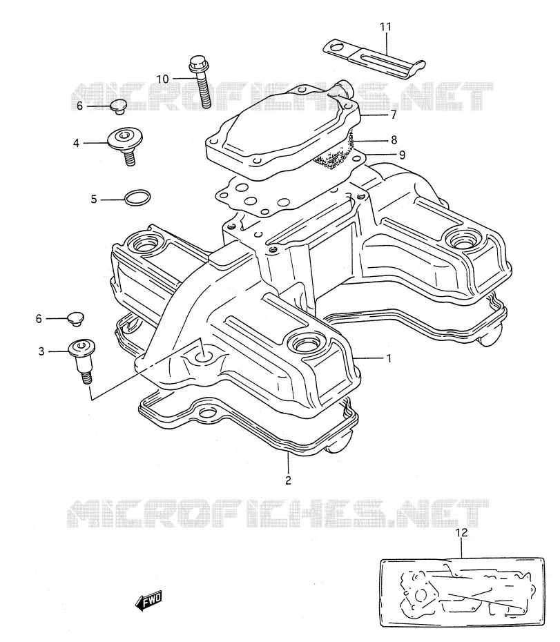 COUVERCLE DE CULASSE Suzuki MOTO 500 GS-E 1995  GS500ES(E28)