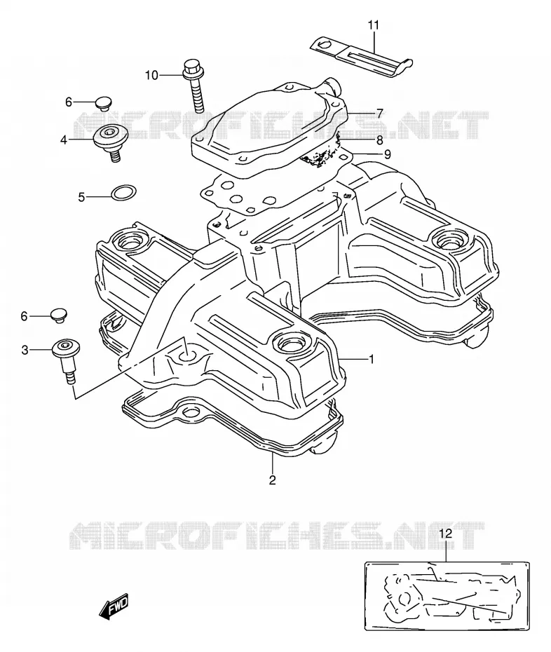 COUVERCLE DE CULASSE Suzuki MOTO 500 GS-E 1996  GS500ESKT(E2)