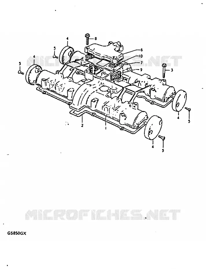 COUVERCLE DE CULASSE Suzuki MOTO 850 GS 1980  GS850GT(T/X)