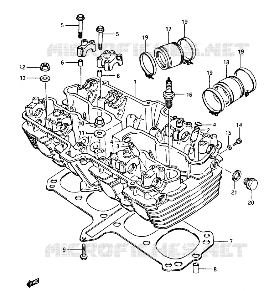CULASSE Suzuki MOTO 1150 GS 1985  GS1150ESF(E/F/G)