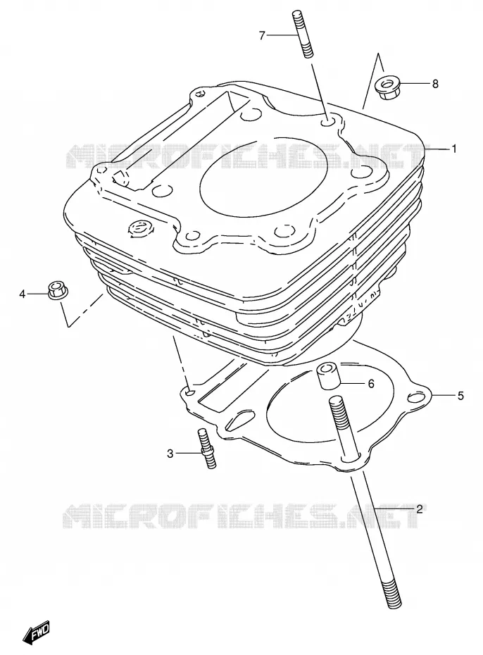 CYLINDRE Suzuki MOTO 250 GN 1991  GN250M(E2)